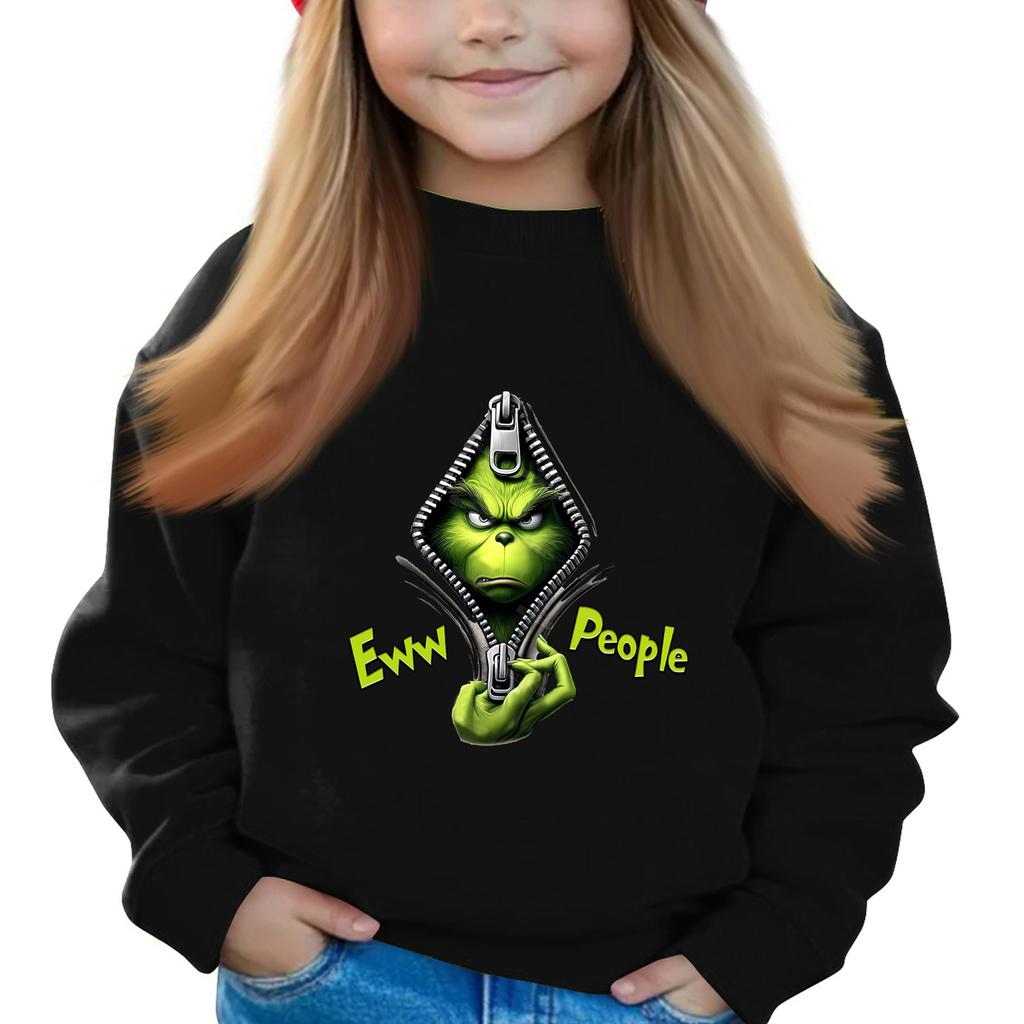 Weihnachtstag Mädchen Rundhals-Pullover für Kinder Bedruckte Baby-Tops