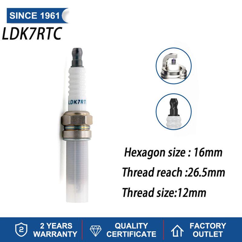 4-8PCS Spark Plugs TORCH LDK7RTC Replace for XUH22TT MITSUBISHI 1822A036 NISSAN B2401-6A00F B24016A00F SMART A1321590103