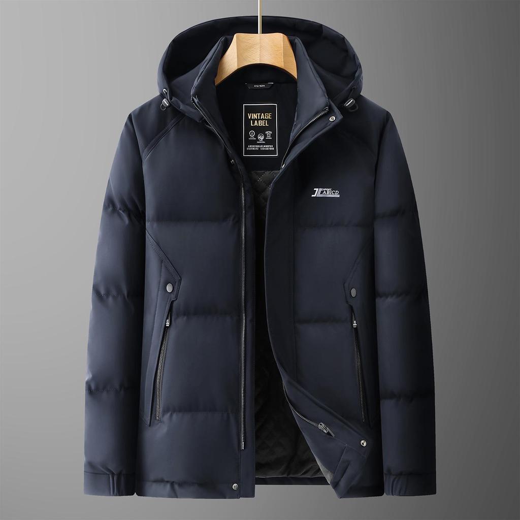 Men's Plus Size Winter Cotton Jacket 2025 - Oversized, Fat-Friendly, Warm, with Detachable Hood.