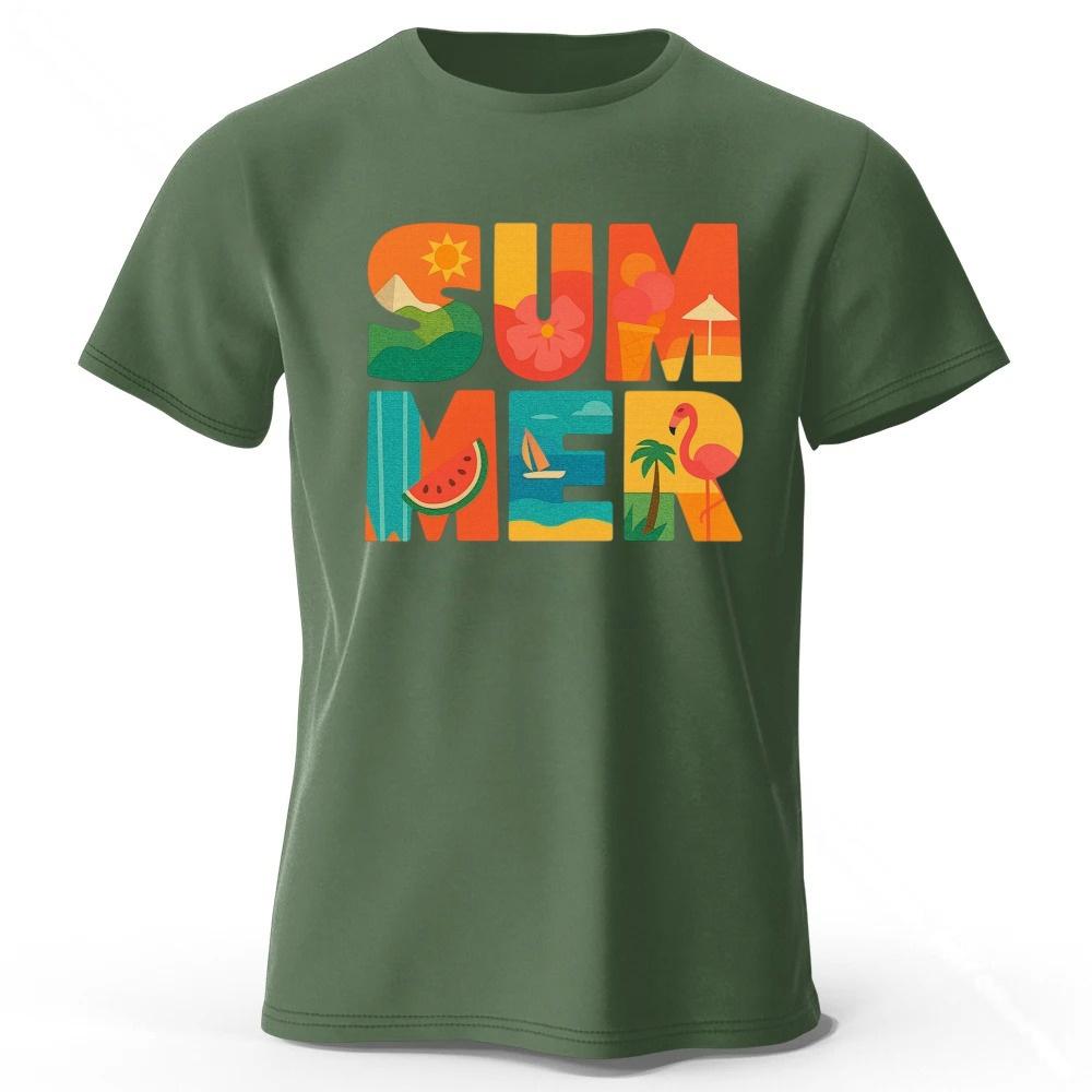 Sommer Neu Hochwertiges Reines Baumwoll T-Shirt Herren Locker Laufen Sport Kurzärmelig für Damen Modisches Bequemes Lässiges Oberteil