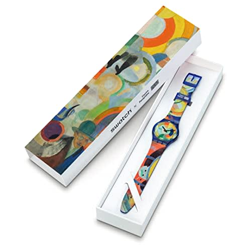 Swatch Carousel by Robert DeLaunay Gent GZ712 Blue Watch