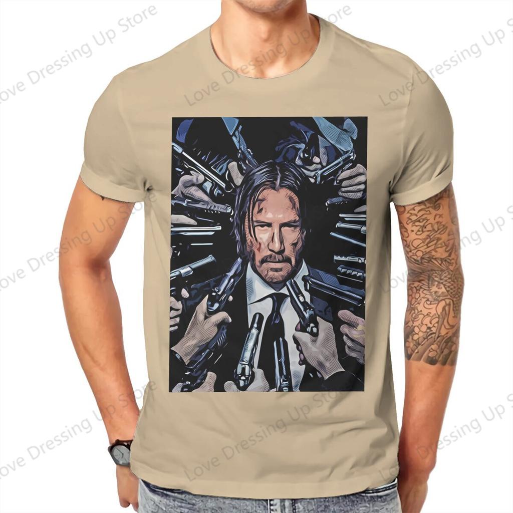 John Wick Film Klassische Kunst T-Shirt Vintage Gothic Unisex T-Shirt Baumwolle Unisex Kleidung