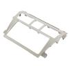 2Din Radio Stereo Fascia Frame Dash CD Panel Trim Decor Silver Replacement for Vios Belta Yaris