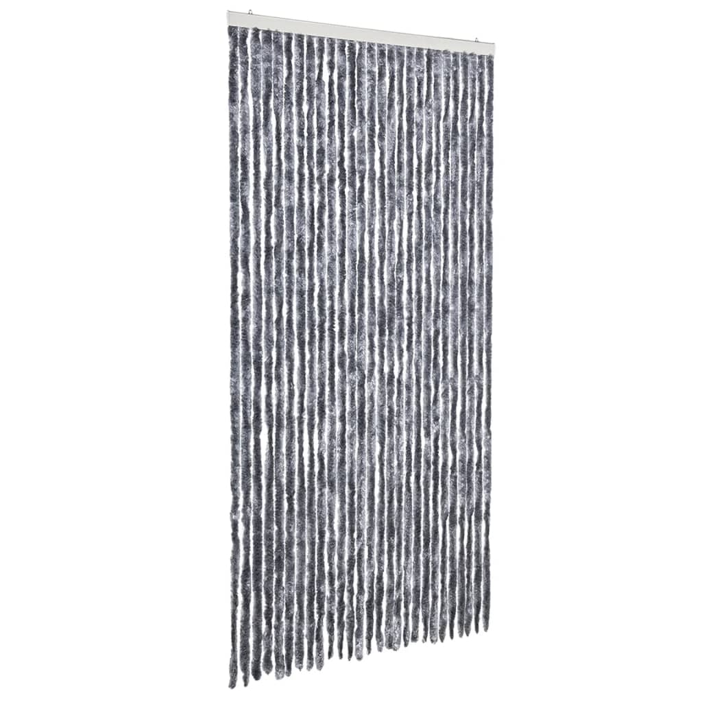 Silver Insect Screen Door Curtain 118 X 220 Cm Chenille