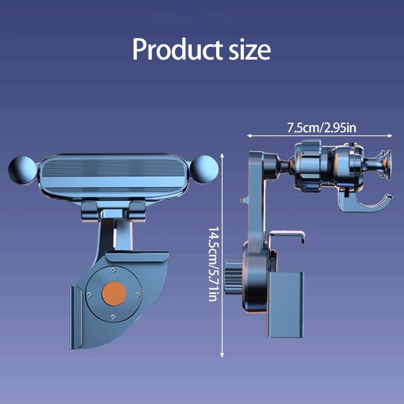 Adjustable Universal Ball Head Phone Holder for Car Dashboards with Silicones Without Residues Adhesive Auto Locking