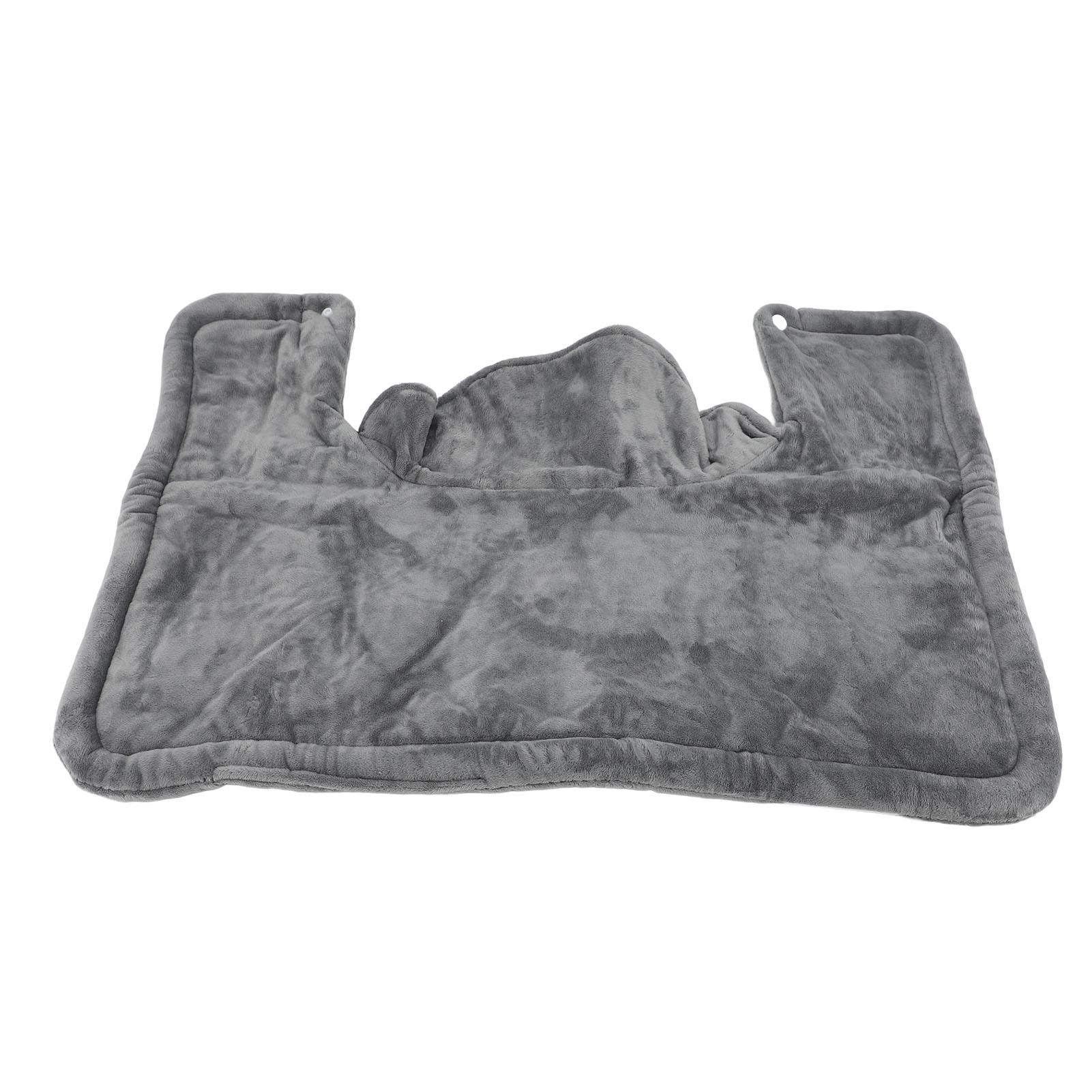 

Одеяло с подогревом для плеч и шеи, электрическая грелка с регулируемой температурой, электрический подогрев шеи EU Plug серый