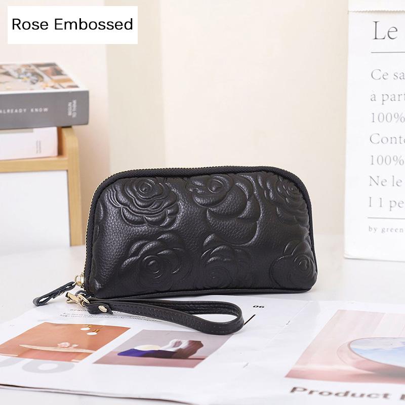 New Snake Embossed Clutch Bag Genuine Leather Women Clutches Diamond Quilted Long Cowhide Wallet Alligator Embossed Phone Purse