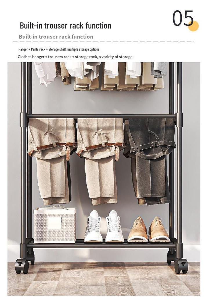 Foldable Multi-functional Clothes, Hat, and Shoe Rack for Bedroom Storage