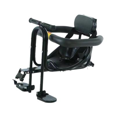 Kids Bike Seat Front Mounted with Foot Pedals Comfortable Child Bicycle Style B
