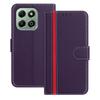 For Honor X6b 4G Phone Cases Wallet Stand Color Splicing Leather Cover with Magnetic Clasp
