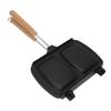 Sandwich Baking Pan Double Side Sandwich Maker Anti Stick with Detachable Handle Sandwich Skillet for Gas Stove Egg Toast
