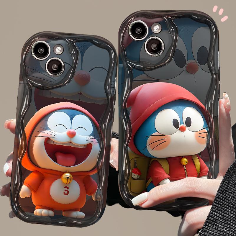 Applicable to Apple 15 mobile phone case iPhone17promax couple cute jingle cat pendant 13/12 silicone 16