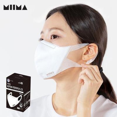 MIMA Health Mask Medium Size 30 Pieces (KF94) White/black, Choose 1