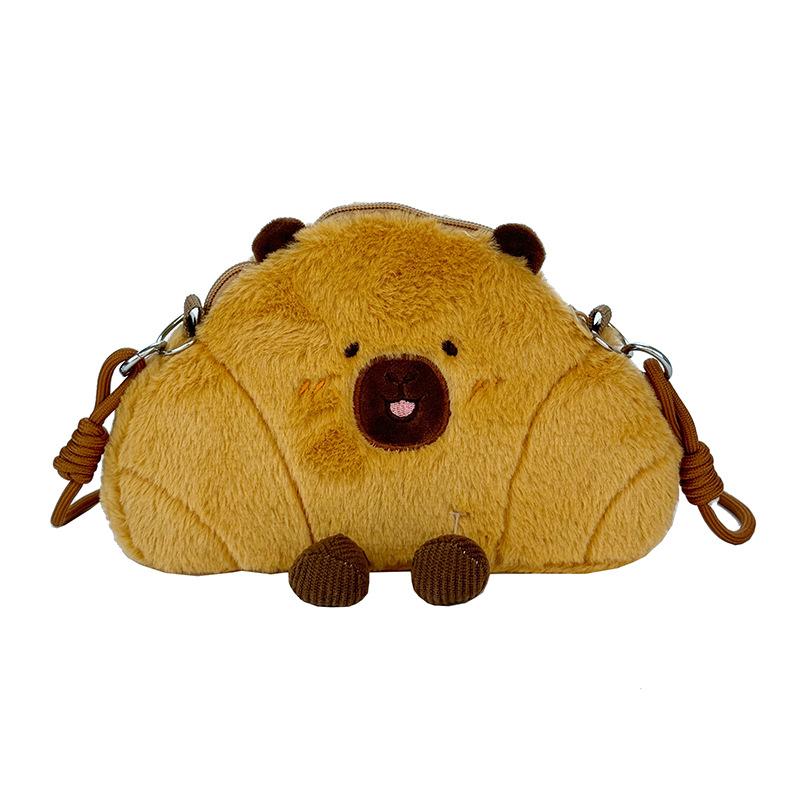 New Creative Croissant Ugly Cute Bread Cute Funny Messenger Bag Girls Fun Mobile Phone Bag