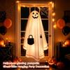 Halloween Glowing Pumpkin Door Hanger Decor for Party Wall Hanging Scary