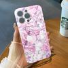 Pastel Pink Chibi Anime Girl Pattern Phone Case for iPhone 17 16 15 14 13 12 11 16E Series Pro Max Plus Double Layer Protection