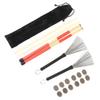 Drumstick Kit Rute Brush Damper Drum Set Musical Instrument Playing Accessories with BagM02762 Coffee Color
