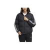 adidas Neo High Collar Zip-Up Down Jacket Women Outerwear Black HM3551