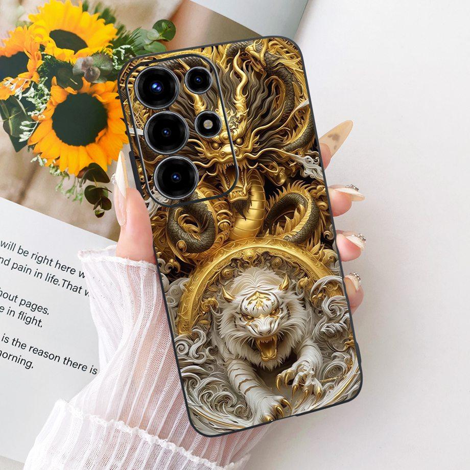 For Itel S26 Ultra Super 26 Ultra 26Ultra Phone Case Soft Black Silicone Cover Butterfly Dragon Cat Floral Painting Bumper Funda