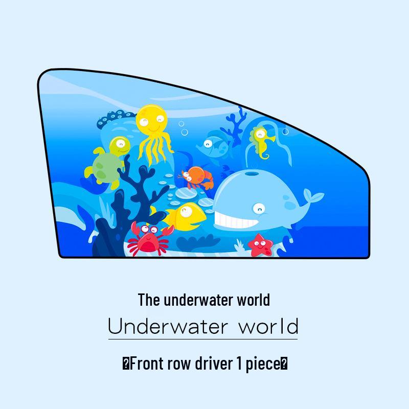 Car Cartoon Magnetic Sun Shade: Heat Insulation & Privacy for Side Windows