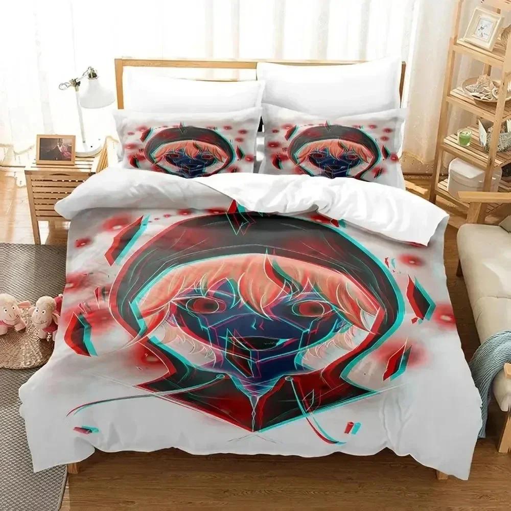 Luxury New 3D Print Anime Darwin's Game Bedding Set Duvet Cover Bed Set Quilt Cover Pillowcase Queen Size Boys Adult Bedding Set