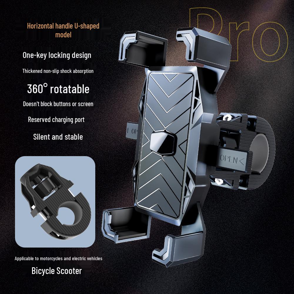

Anti-Shake, Anti-Fall Motorcycle Phone Holder with Shock Absorption for Riders