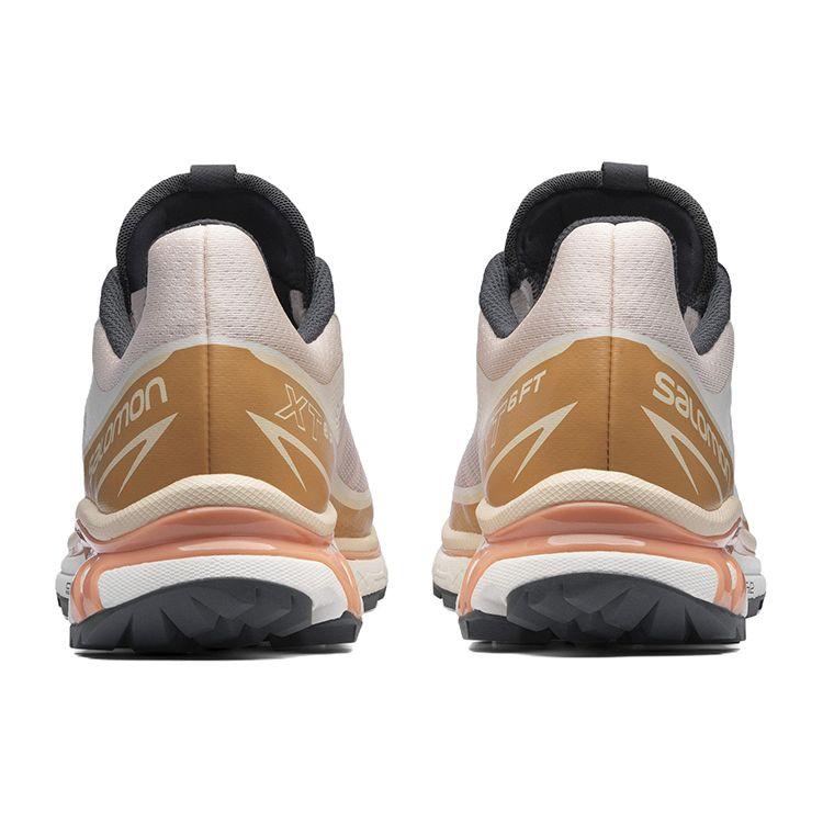 SALOMON XT-6 FT Comfortable Durable Fabric Wear-Resistant Low-Top Trail Running Shoes Unisex Sneaker White Platinum 416205