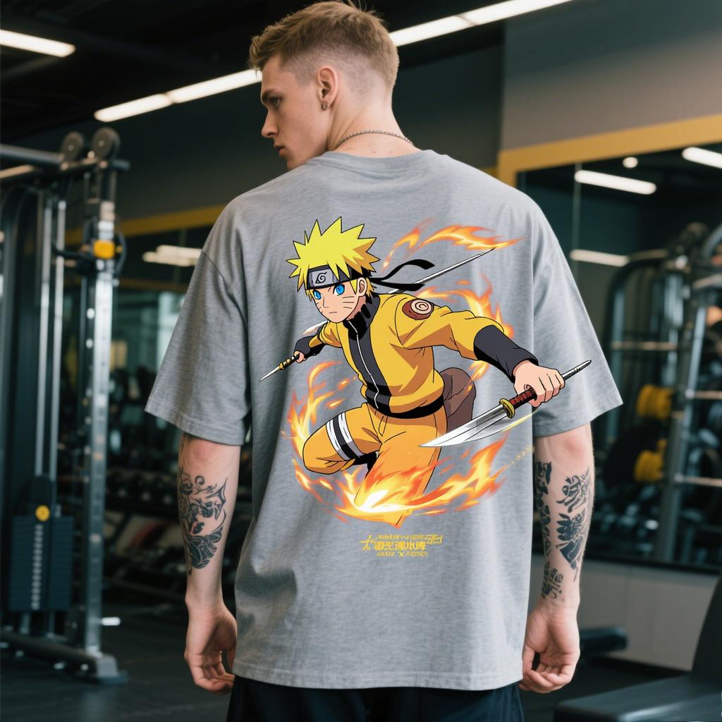 Naruto 3d Print Men T-shirt Summer Short-sleeved T-shirts for Men and Women Streetwear Cosplay Tops
