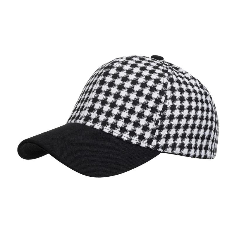 Muži Podzim Zima Kostkovaný Kontrastní Barva Čepice Kšiltovka Dámské Klobouk proti slunci culík Panama Čepice Kšilt Klobouky Klobouky Snapback