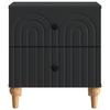 Nightstand Black 43 x 34.5 x 48 cm Particleboard