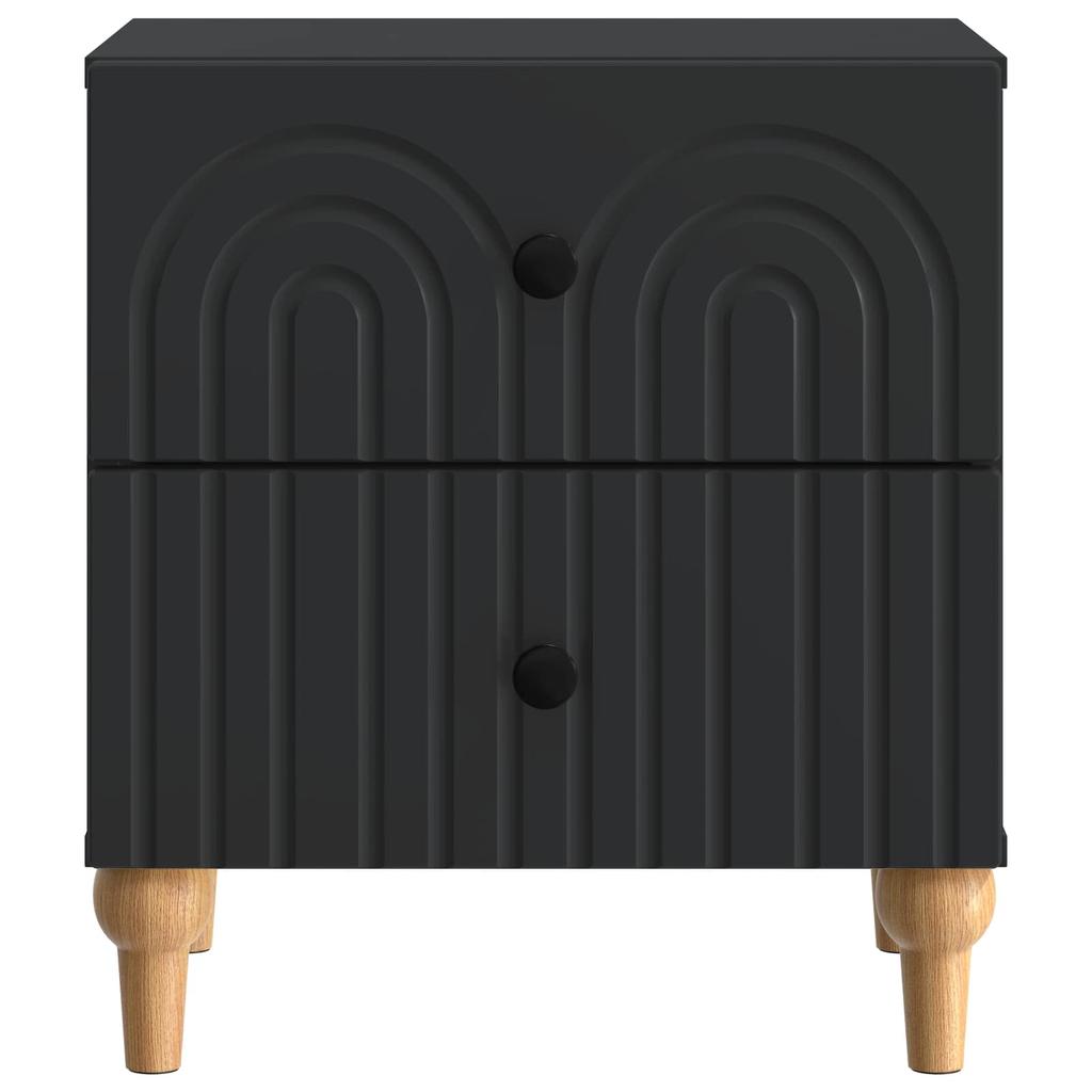 Nightstand Black 43 x 34.5 x 48 cm Particleboard
