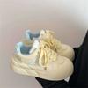 Korean Casual Board Shoes Women's New Spring and Autumn Platform Student with Skirt Bread Shoes
