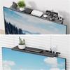 For TV Top Shelf Adjustable Computer Monitor Top Shelf,Stable for TV Top Storage Bracket Clamp-on Computer Screen Shelf for Home