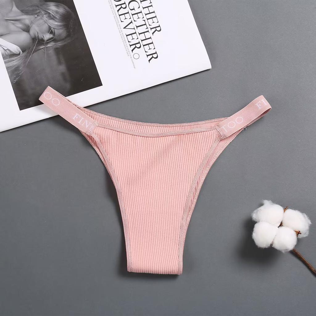 Cotton G-String Women Thongs Lingerie Low Rise Panties Adjustable Waistband Straps Hipster Underwear Female Intimates