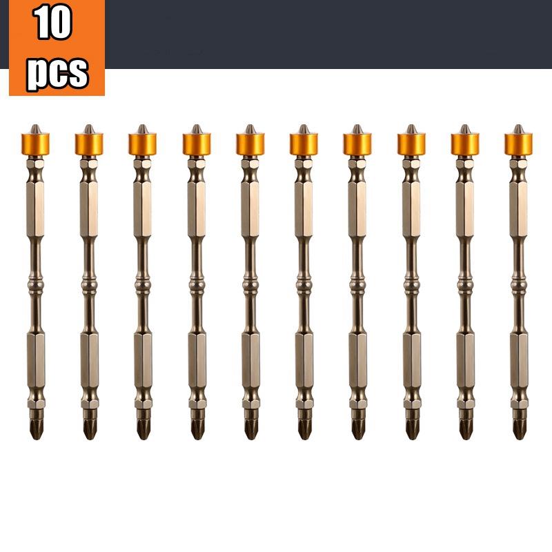 PH2 Hardness 65/110mm Screwdriver Bit Double Cross Head Hexagonal Handle Electric Screwdriver with Magnetic Ring Screwdriver Set