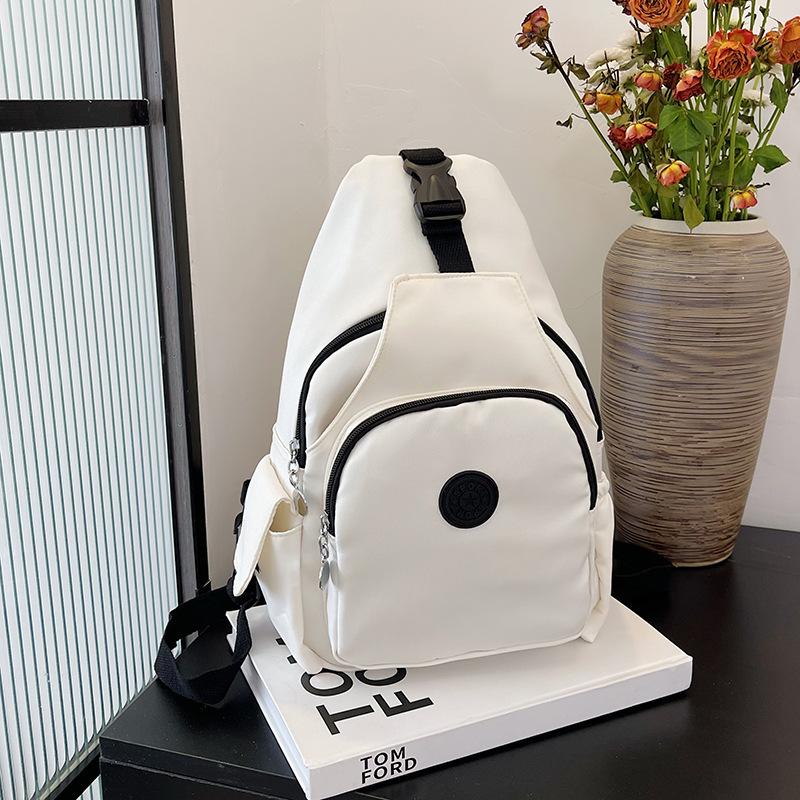 Легкая сумка-мессенджер трехцелевого назначения простой новый модный рюкзак женский рюкзак Harajuku для отдыха студенческий рюкзак большой вместимости белый 1360₽