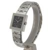 Bvlgari Quadlard Watches SQ22Stainless Steel Silver blackDial Stainless Steel Quartz Analog Display Women Used