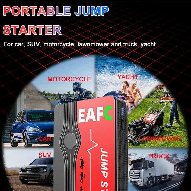 EAFC Car Jump Starter Starter Battery Power Pack 12V 600A Jump Starter Auto Buster Emergency Booster Car Charger Jump Start