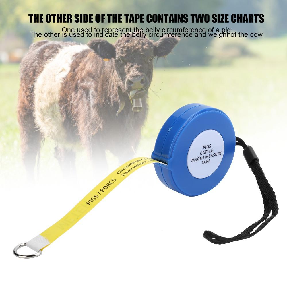 2.5m/8.20 ft Body Weight Tape Measure PVC Livestock Weight Tape Livestock Management