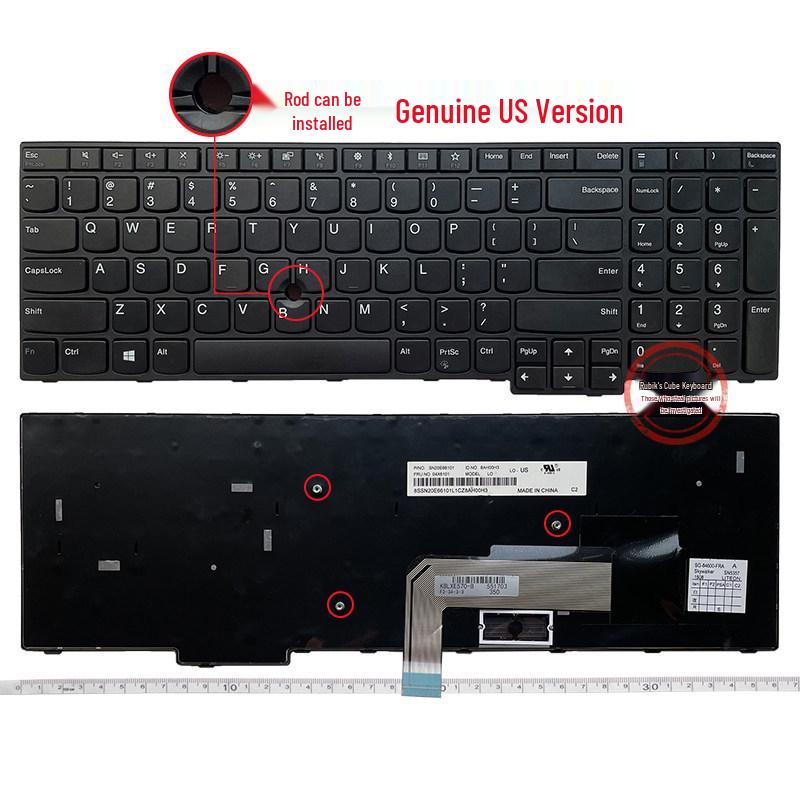 Compatible Keyboard for IBM Lenovo Models: E550, E555, E550C, E560, E565, E570, E570C, E575 Desktop