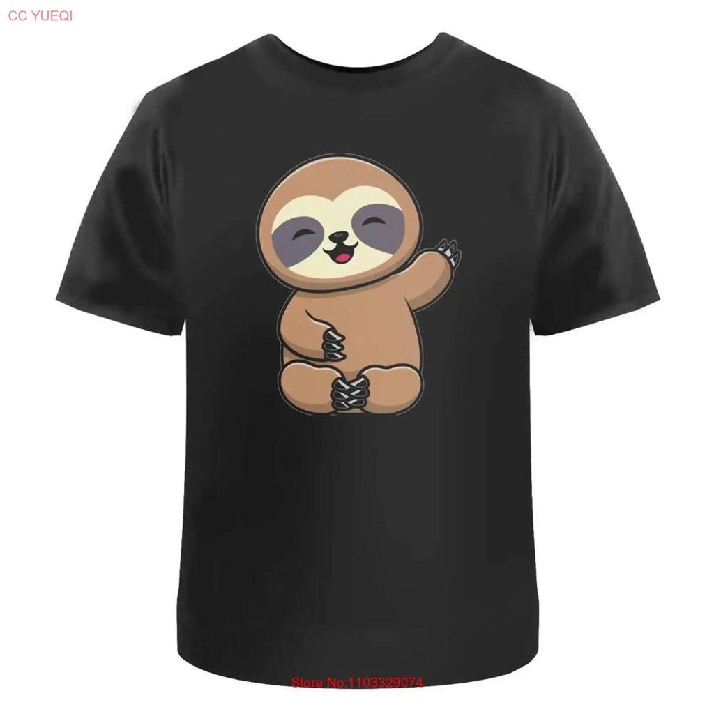 Sloth Waving Hello T Shirt 100 Cotton S 2XL TA041653 vintage Washed homme Soft Versatile Breathable Comfortable streetwear