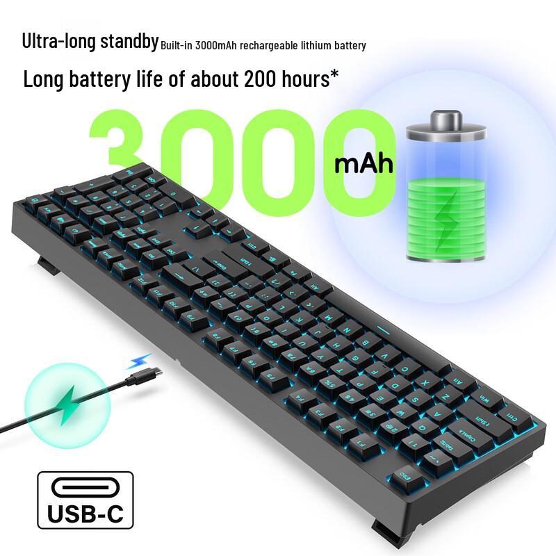 Y-FRUITFUL H108 Mechanická herní klávesnice 108 kláves s možností výměny kláves