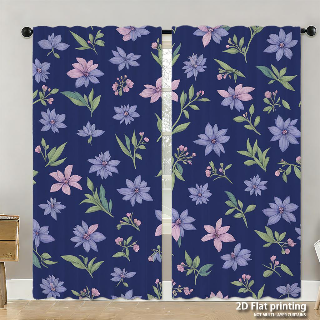 Stück Set Hochauflösende Digital Gedruckte VorhängeHerbstbuntÖlgemäldeStilKürbisBlumeKorbHeimDekorationsstilVorhang Hergestellt Aus Polyester