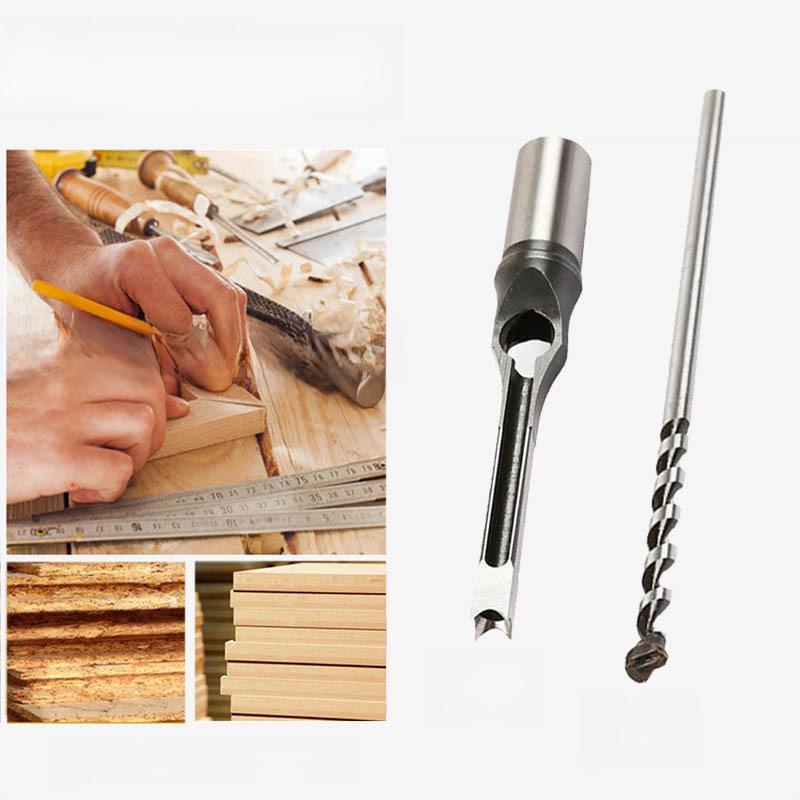 Holzbearbeitung Vierkantloch Stemmeisen und Bohrer zum Schneiden und Erweitern von Nuten