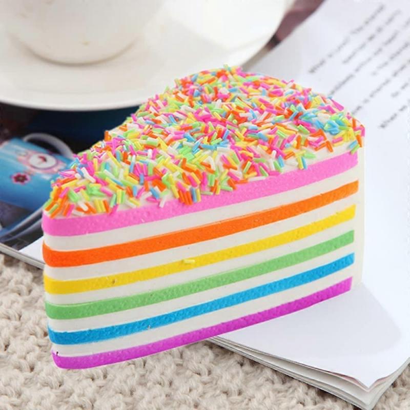 Triangle Cake Slow Rebound Slow Rise Toy Cute Kids Decompression Toy Children Birthday Gift.