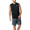 Under Armour Solide Logo-Aufdruck Rundhals Trainings Ärmellose Weste Herren Oberteile Schwarz 1367452-001