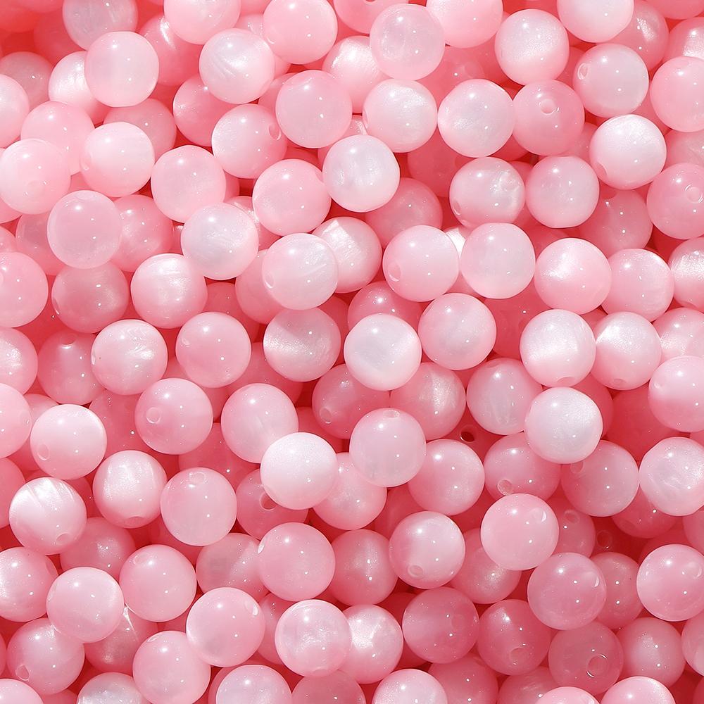 10/20Pcs/Lot 8/10/12mm Resin Imitation Cat Eye Round Beads for Handmade Making Jewelry Diy Bracelet Necklace Accessories