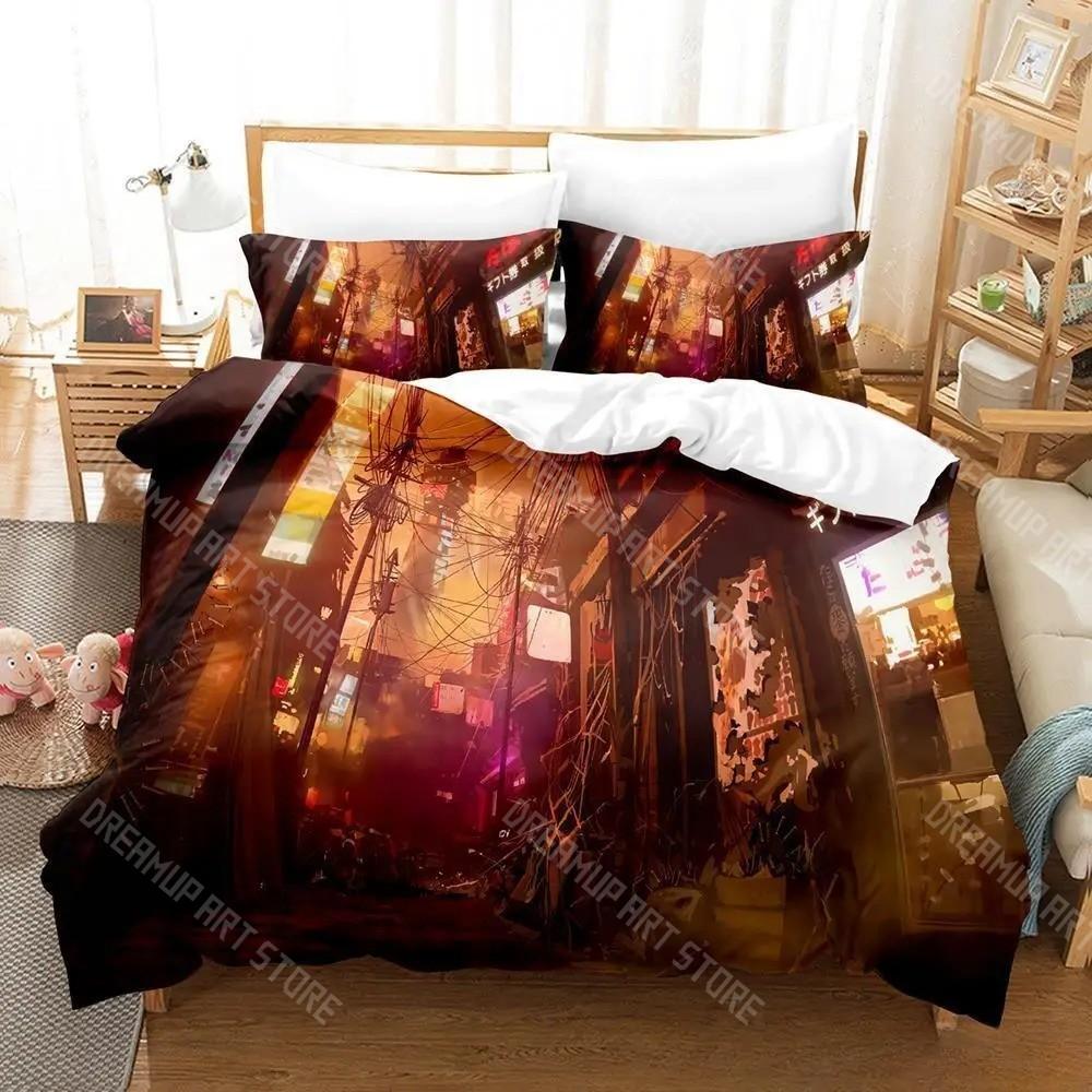 3D Printed Akudama Drive Anime Bedding Set for Boys Girls Duvet Cover And Pillowcase Twin Queen King Full Single Double Sizes