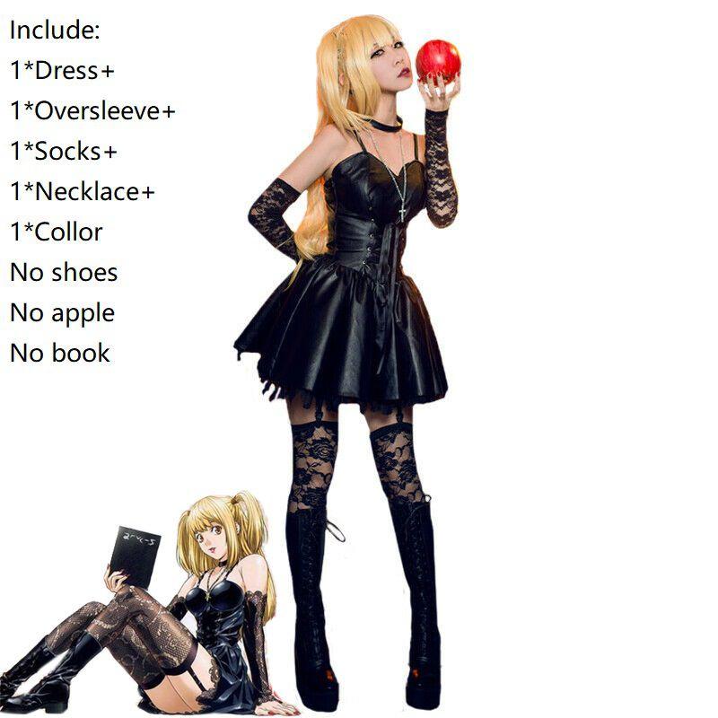 Atemberaubendes Death Note Misa Amane Imitationskleid für Frauen Cosplay Halloween-Outfit