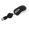 Mini Retractable Cable USB Wired Mouse Travel Optical Computer Mice